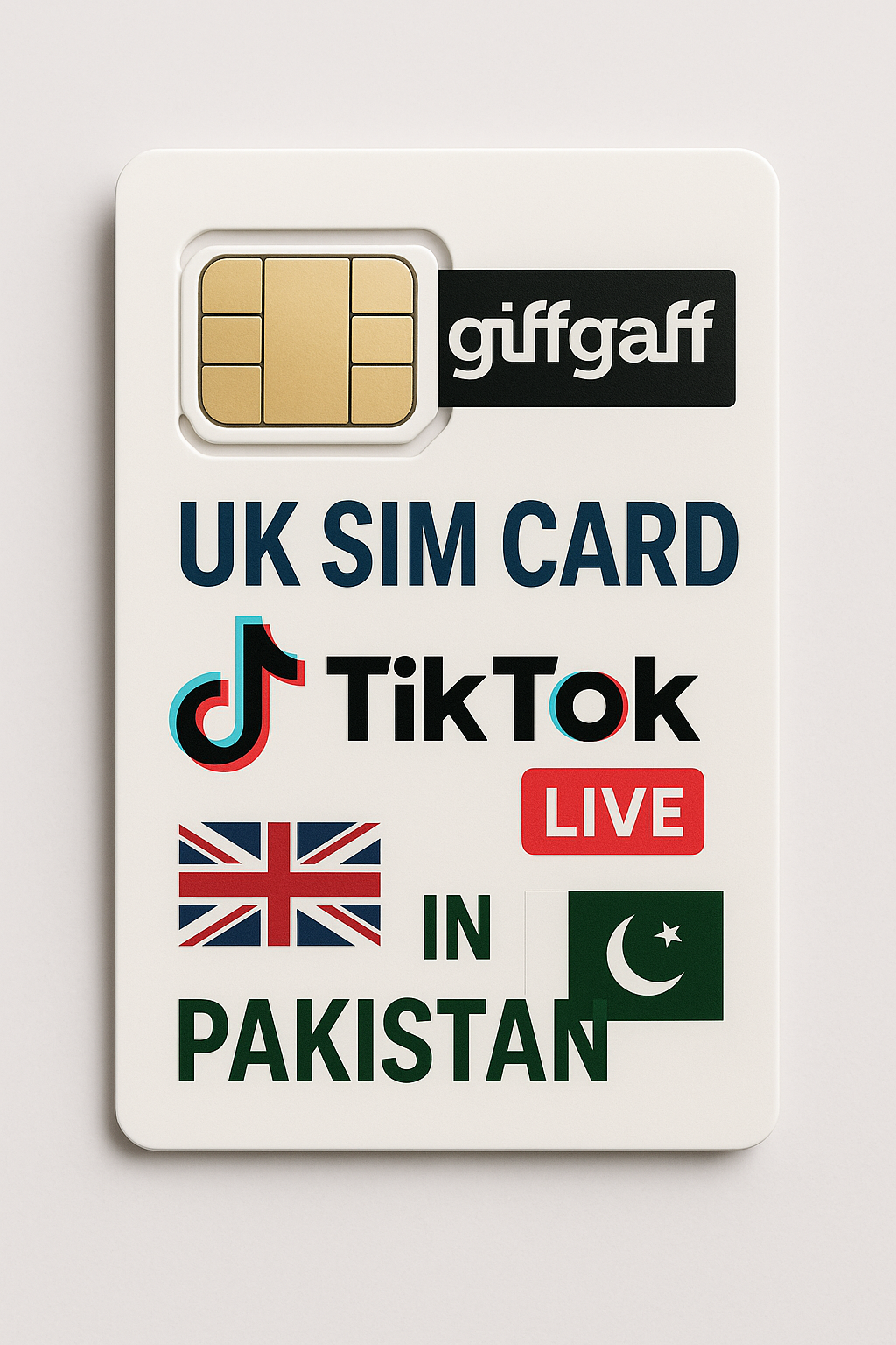 Giffgaff UK Sim Card in Pakistan